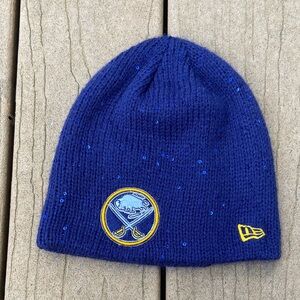 Buffalo Sabres NHL Embroidered Navy Blue Sparkly Beanie New Era